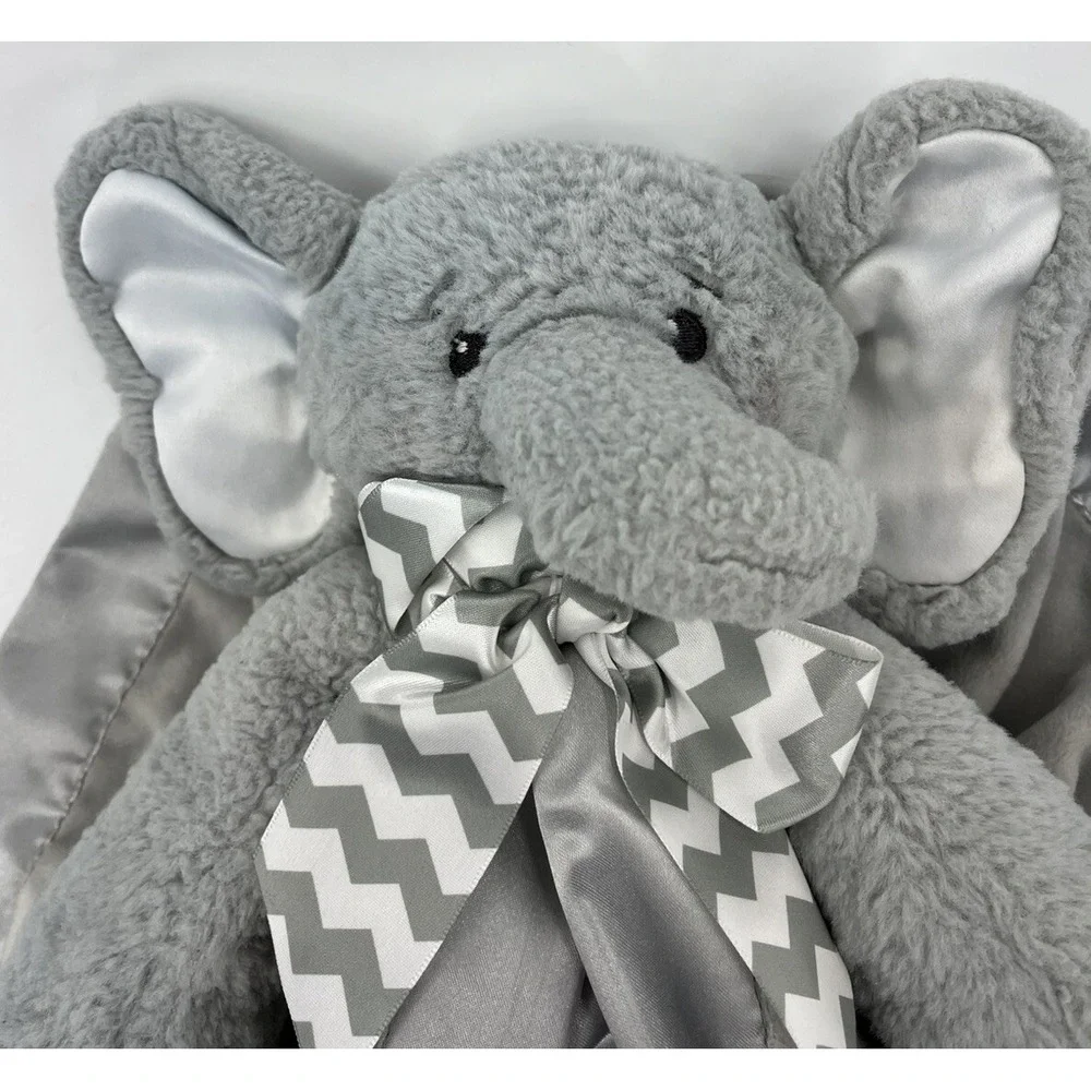 Bearington Baby Collection Lil Spout Elephant Baby Lovey Security Blanket Plush